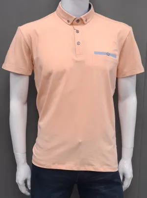 Adivse Short Sleeve Polo Shirt 248 - Peach